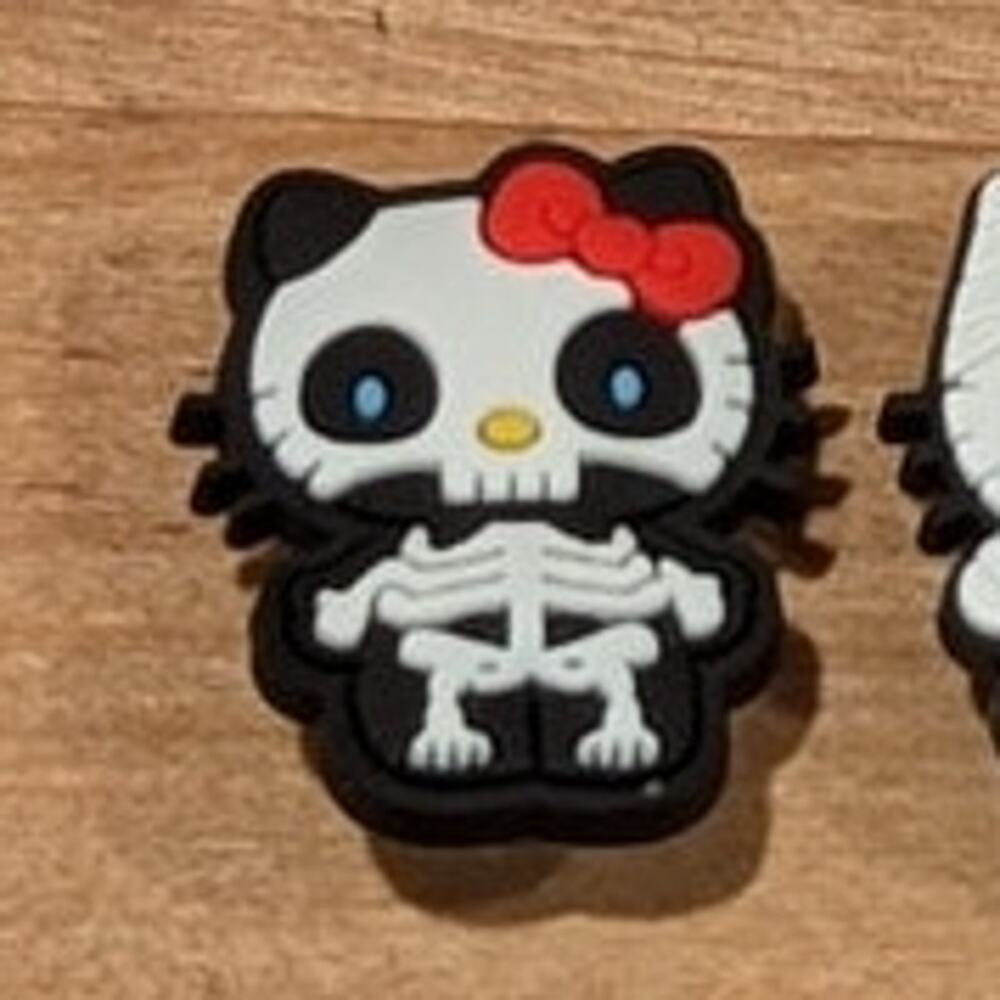 4 for $10! Mix n Match - Hello Kitty Skeleton Croc Jibbitz Shoe Charm Halloween